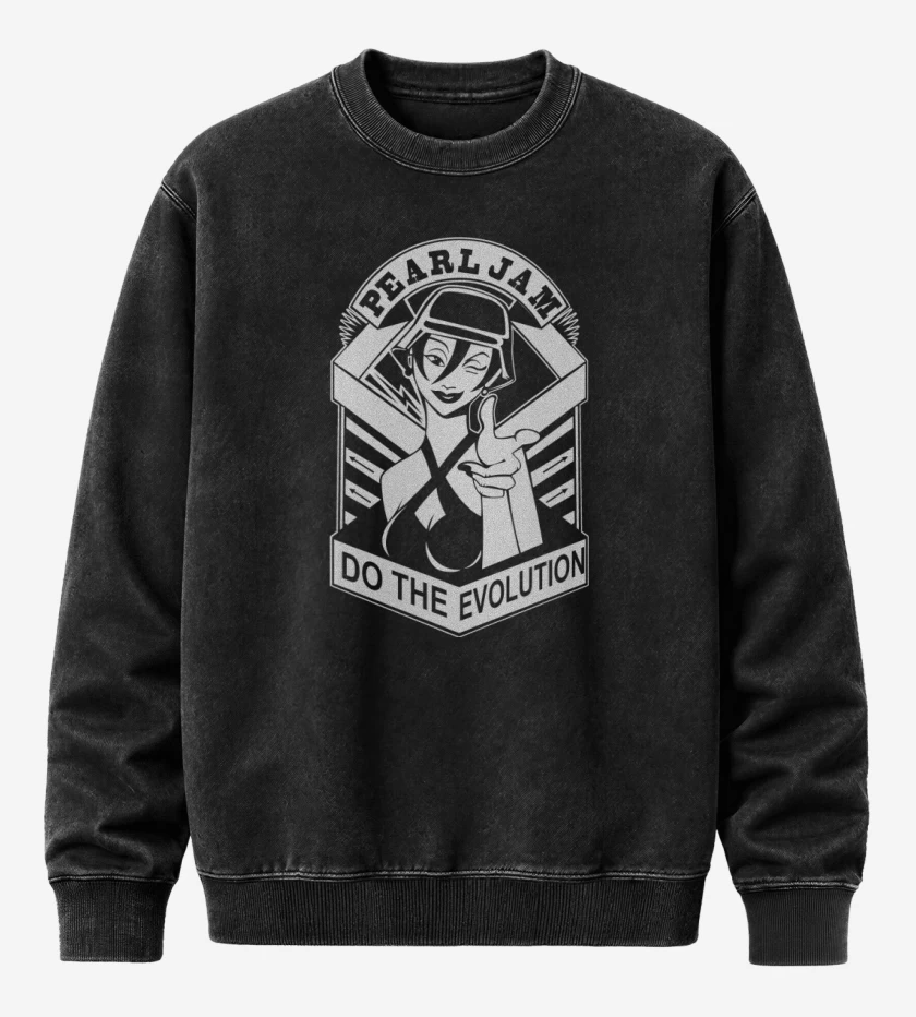 Poleron Polo Acid Wash Negro de Do The Evolution