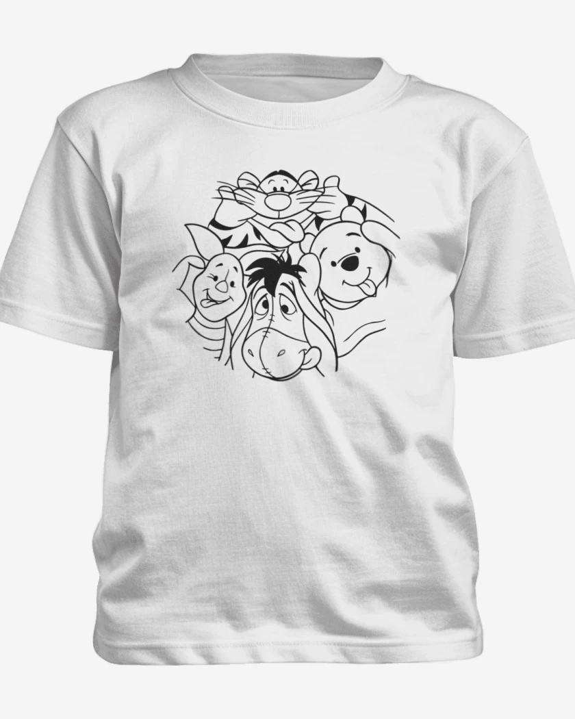 Polera de niño Blanco de Pooh 