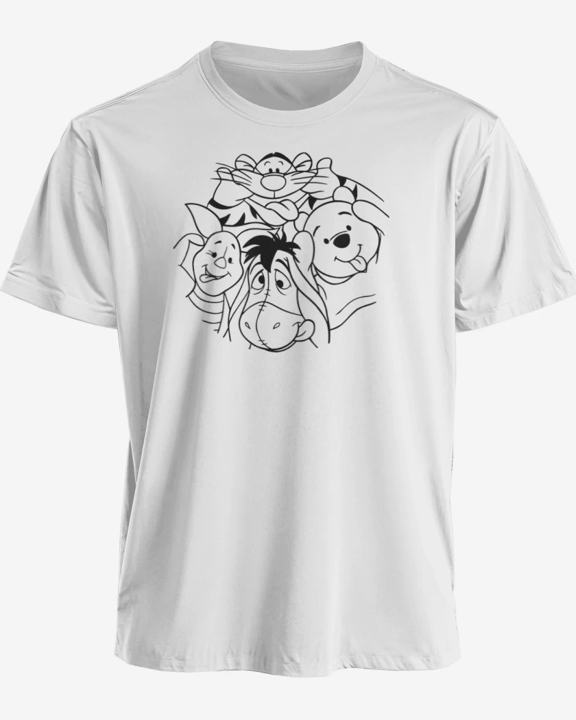 Polera premium Blanco de Pooh 