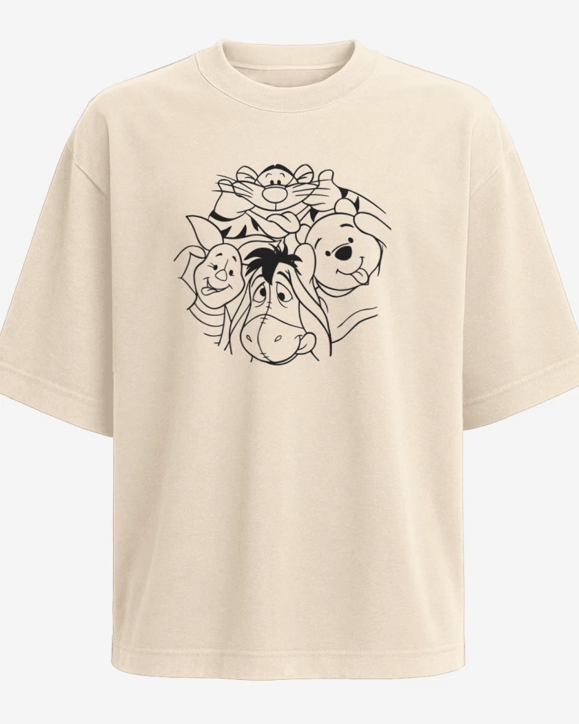 Polera Oversize Beige de Pooh 
