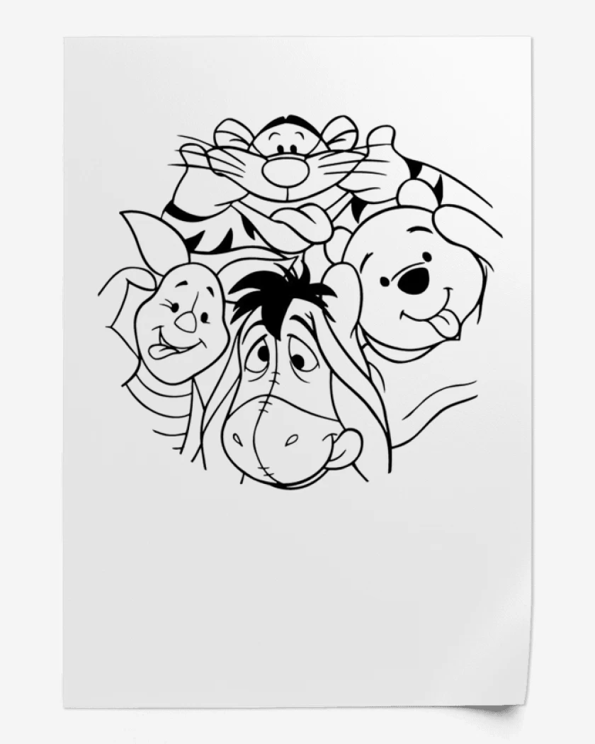 Print Blanco de Pooh 
