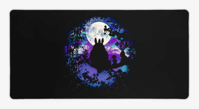 Mouse pad Gamer Negro de Totoro 4