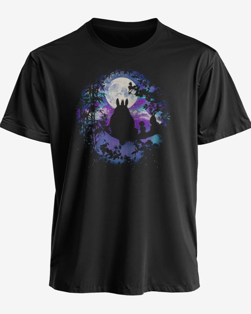 Polera premium Negro de Totoro 4