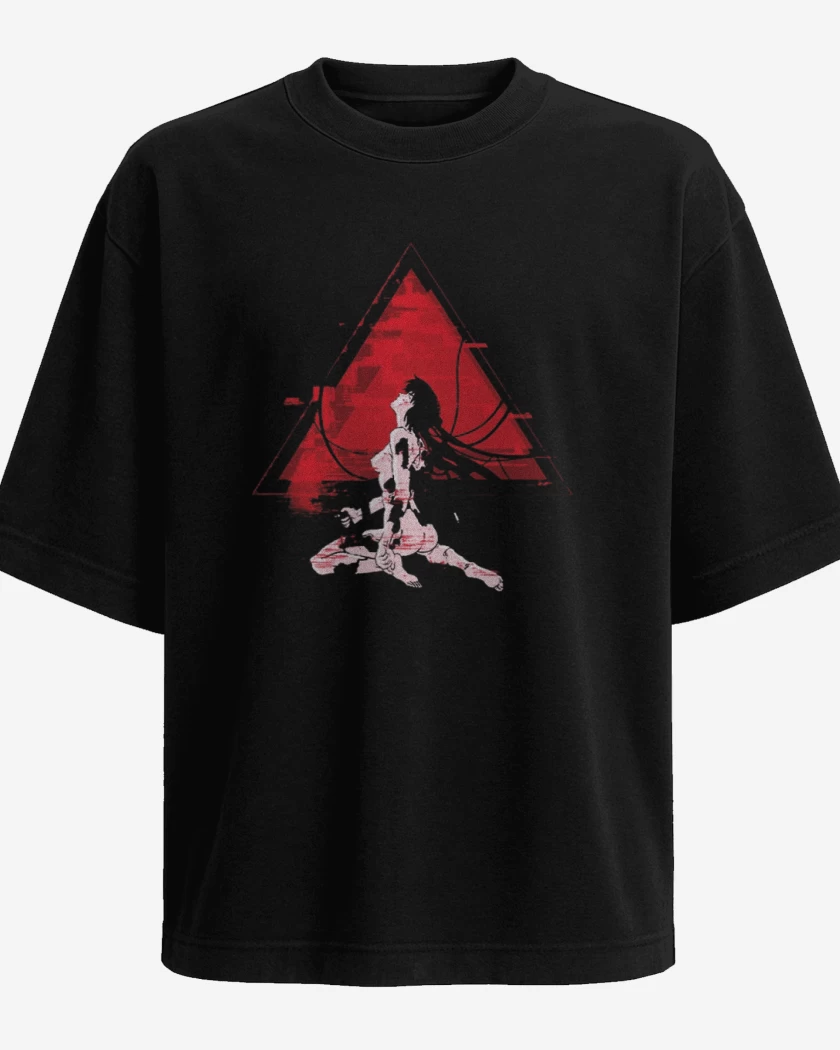 Polera Oversize Negro de Fantasma en the shell