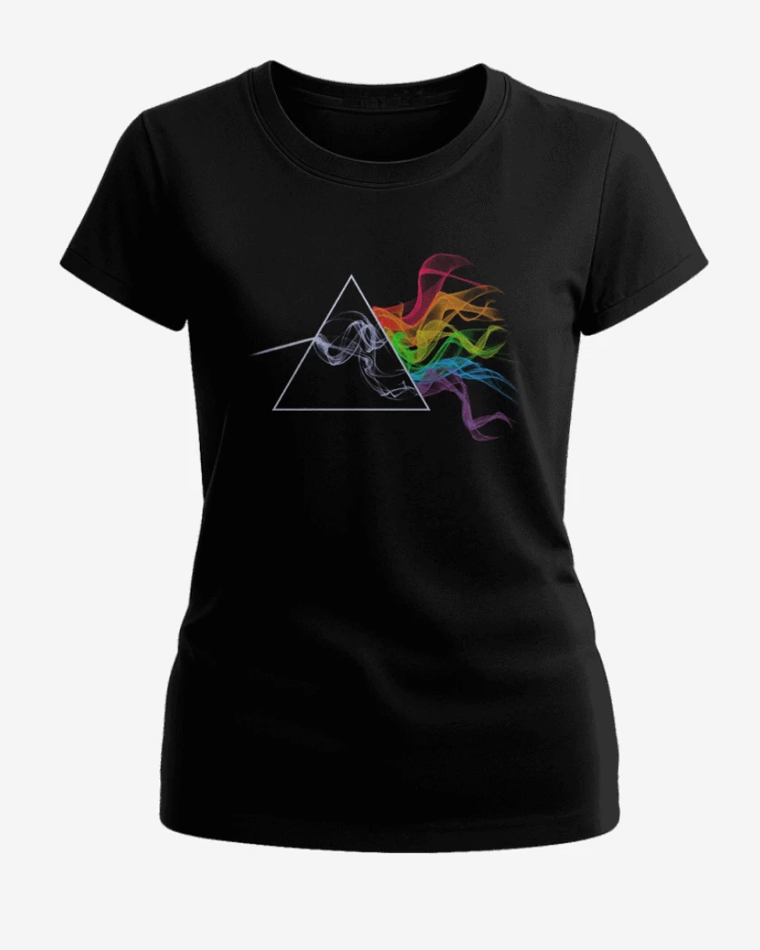 Polera de Mujer Negro de Pink floyd 3
