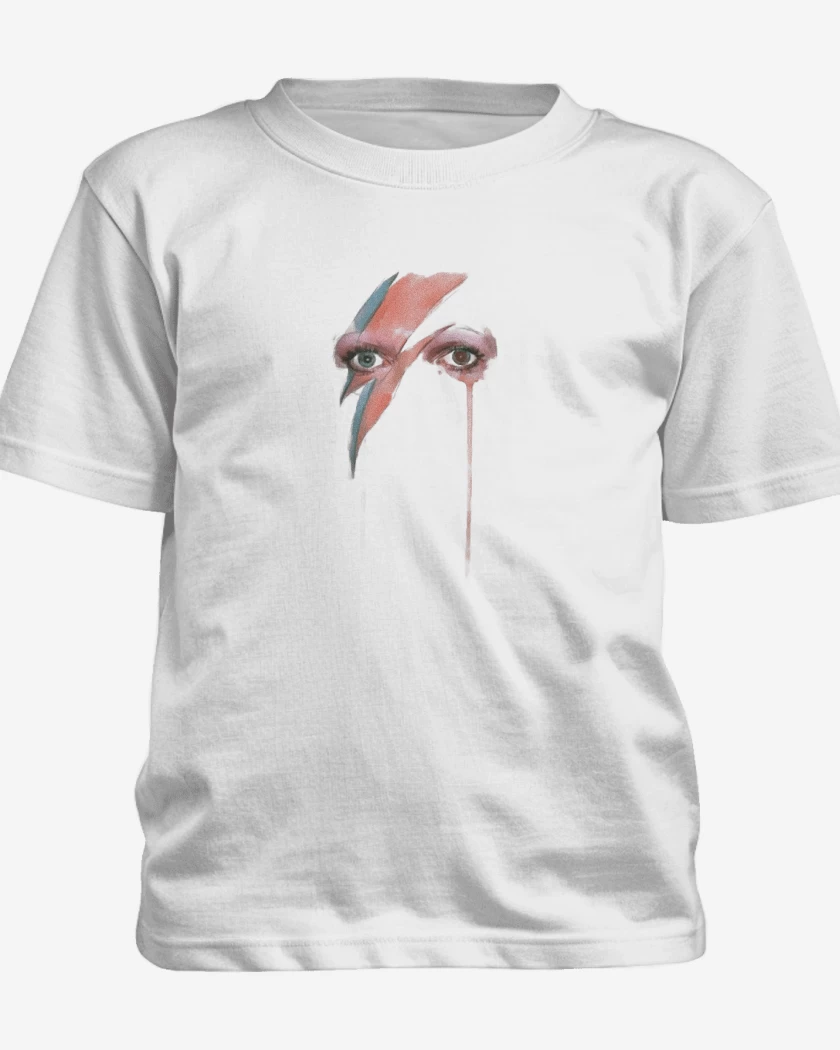 Polera de niño Blanco de Bowie eyes 