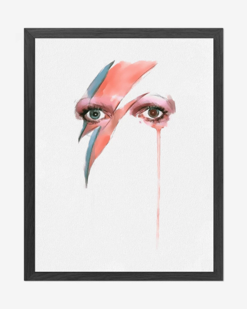 Cuadro decorativo Blanco de Bowie eyes 