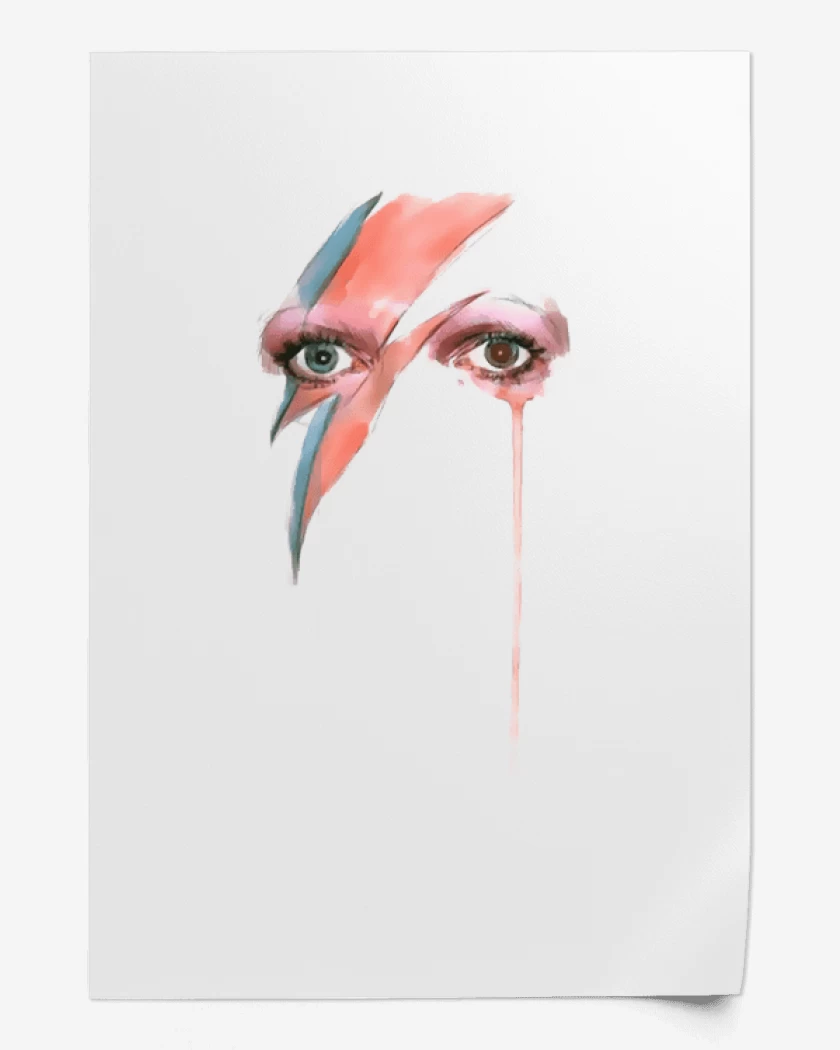 Print Bowie eyes 
