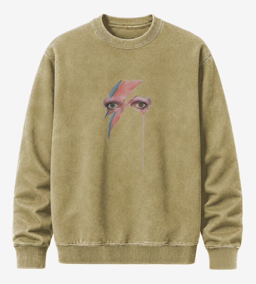 Poleron Polo Acid Wash Beige de Bowie eyes 