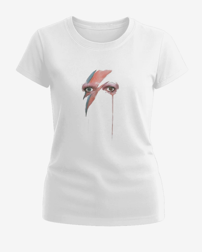 Polera de Mujer Blanco de Bowie eyes 