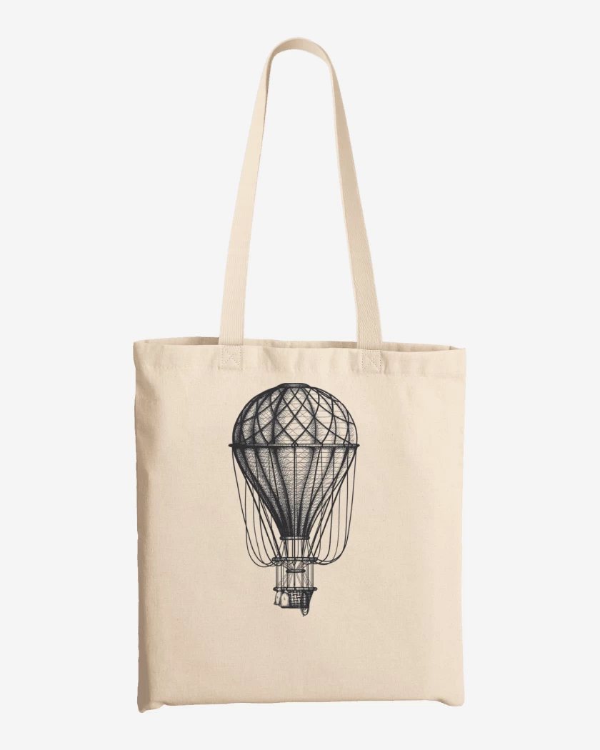 Totebag Blanco de Globo 