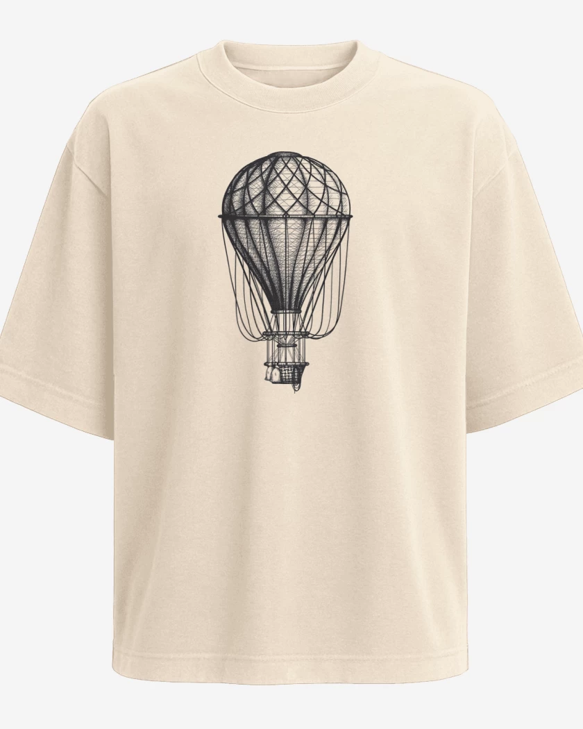 Polera Oversize Beige de Globo 
