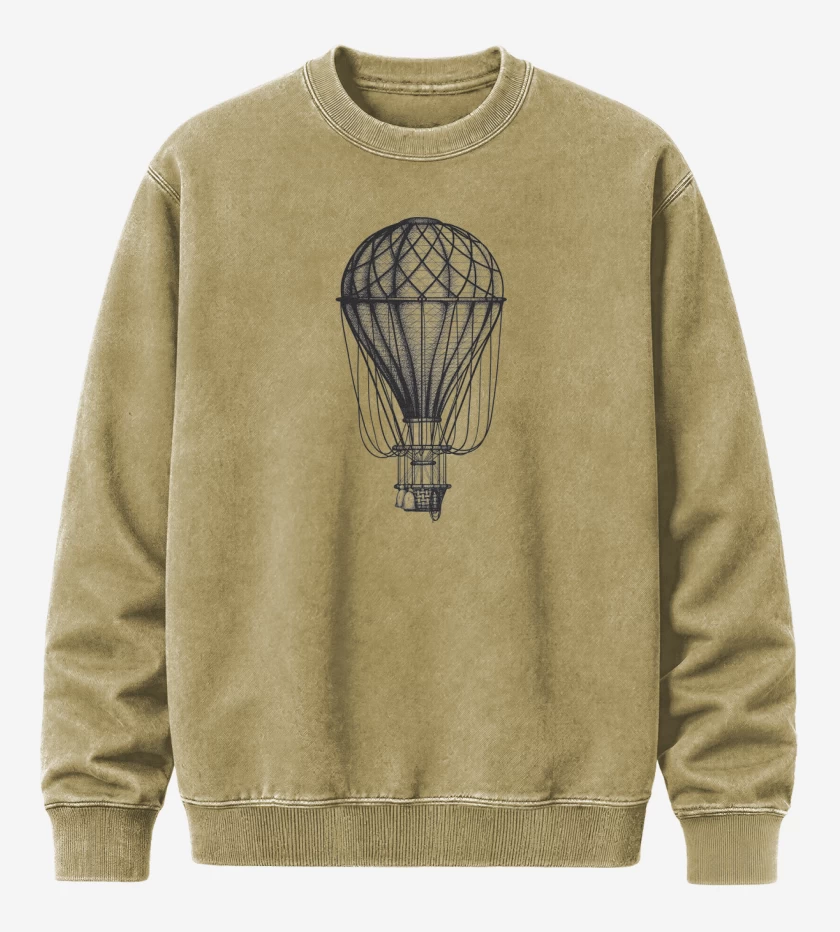 Poleron Polo Acid Wash Beige de Globo 
