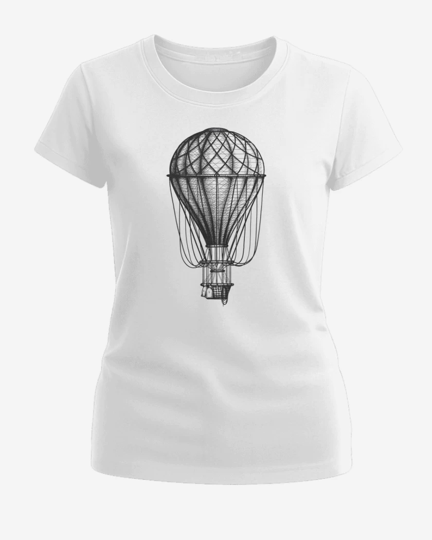 Polera de Mujer Blanco de Globo 