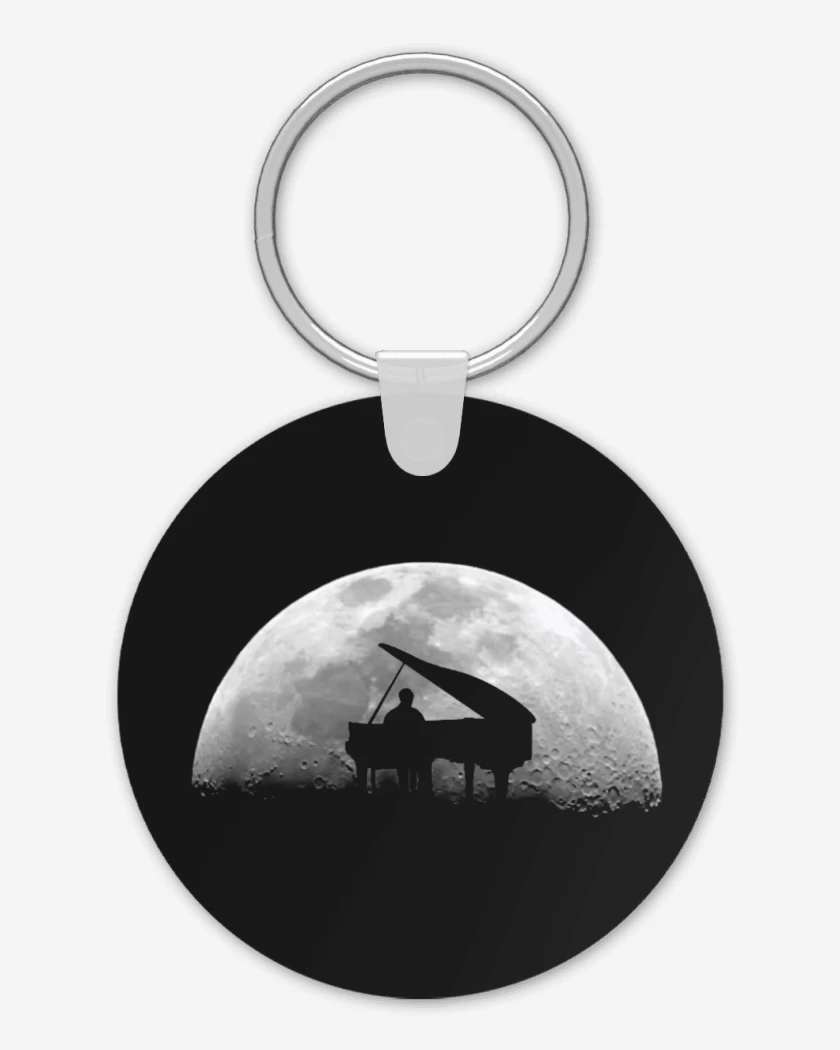 Llavero Negro de PIANO LUNA