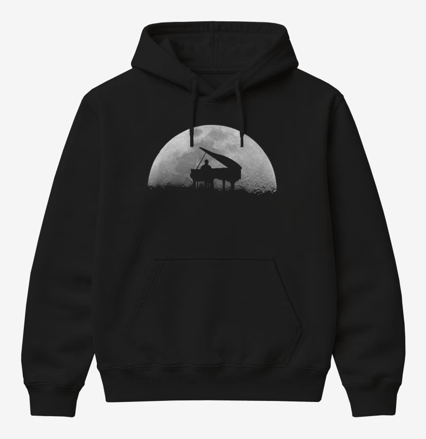 Poleron Canguro básico Negro de PIANO LUNA