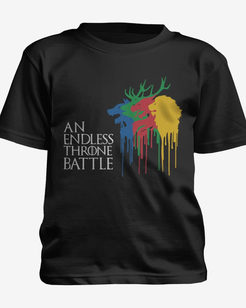 Polera de niño Negro de GOT- An Endless Throne Battle