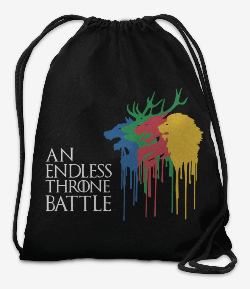 Mochila Negro de GOT- An Endless Throne Battle