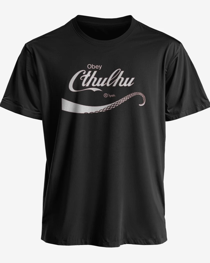 Polera premium Negro de Cthulhu cola