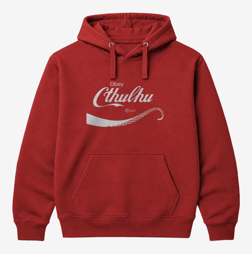 Polerón Canguro Rojo de Cthulhu cola