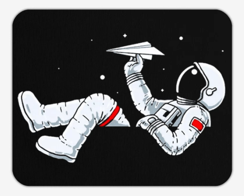 Mousepad Astronauta avion de papel 