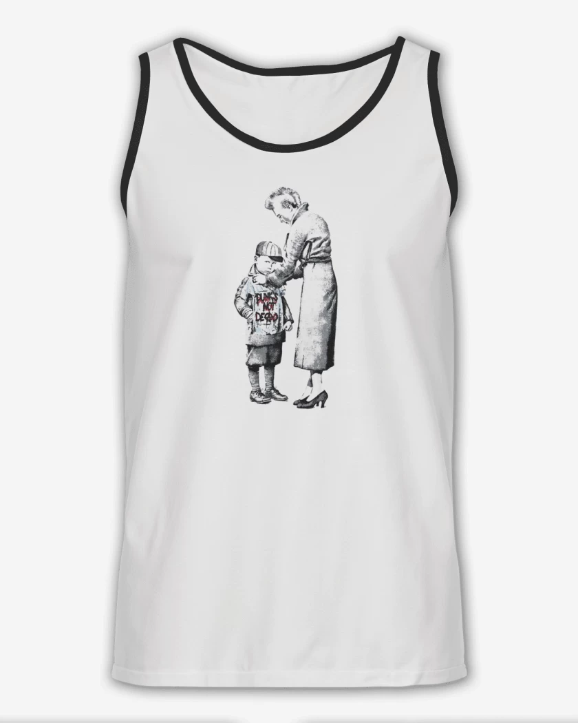 Sudadera Blanco de punks not dead 