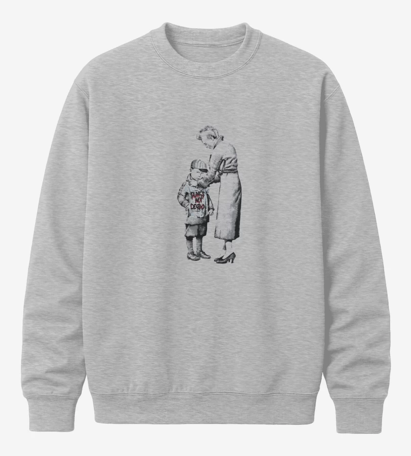 Poleron polo Gris Melange de punks not dead 