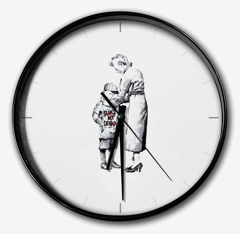 Reloj Blanco de punks not dead 