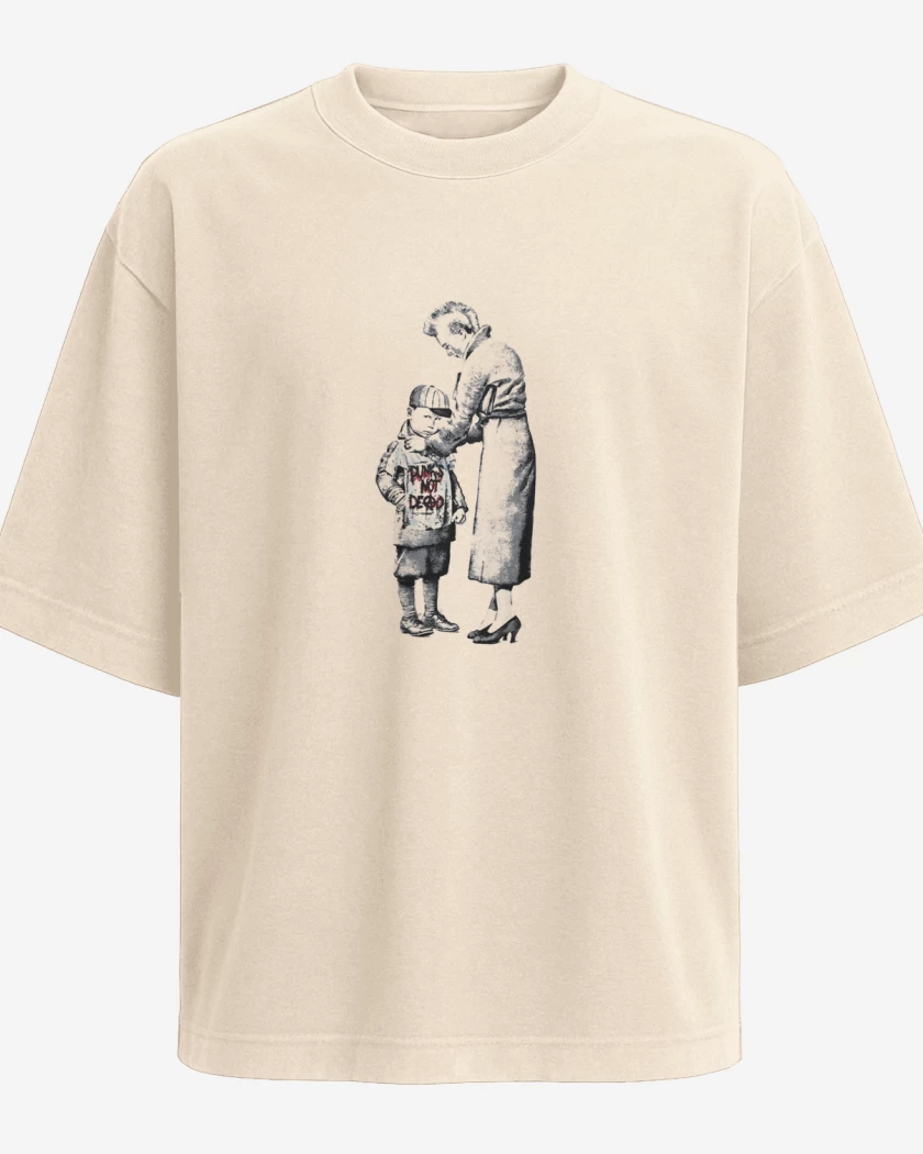 Polera Oversize Beige de punks not dead 