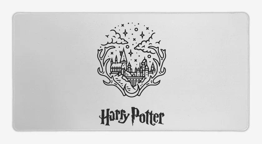 Mouse pad Gamer Blanco de Harry potter 2