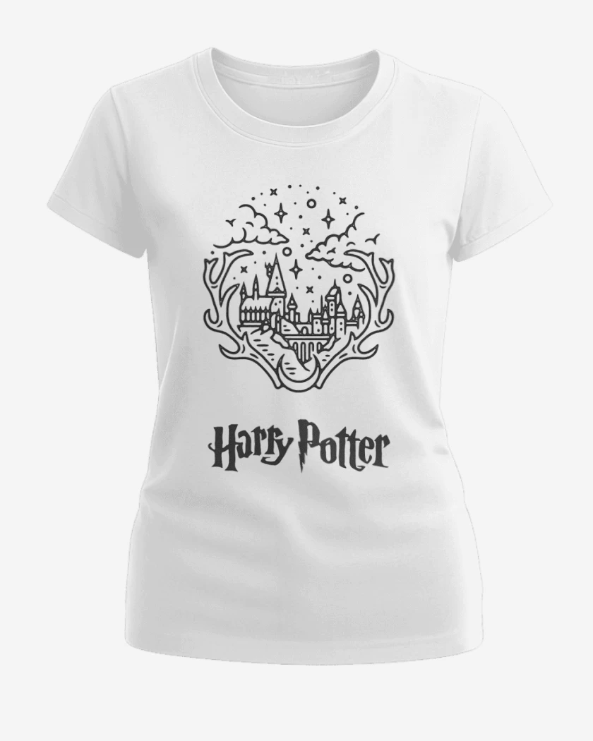 Polera de Mujer Blanco de Harry potter 2