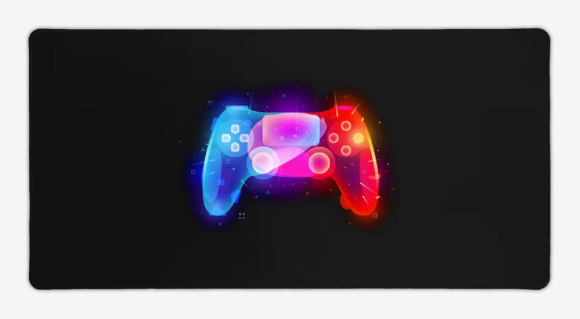 Mouse pad Gamer Negro de Joystick ps4