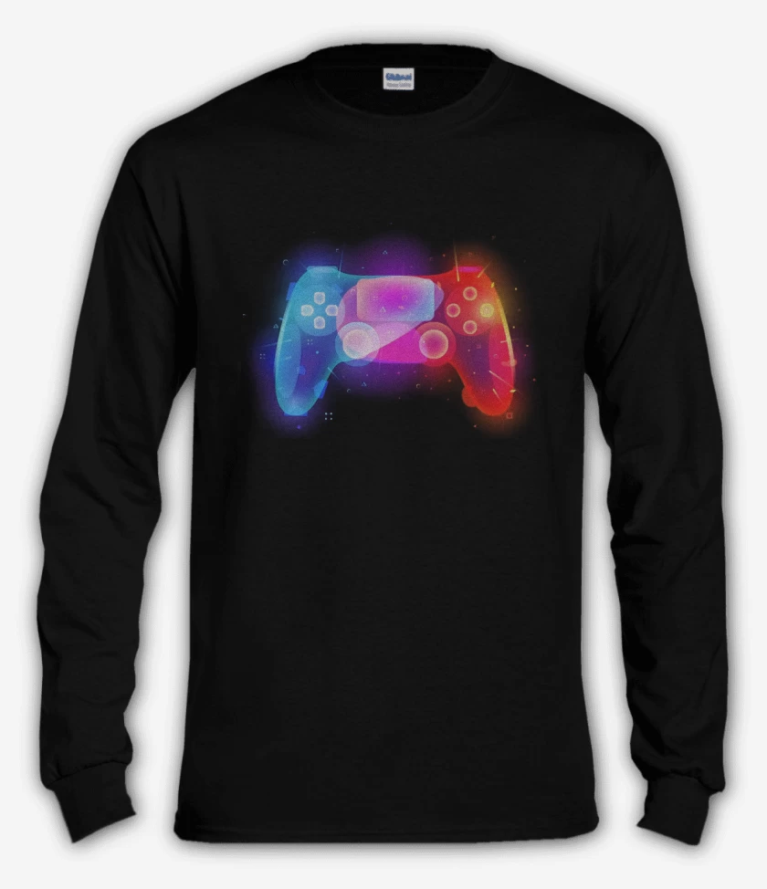 Polera manga larga Negro de Joystick ps4