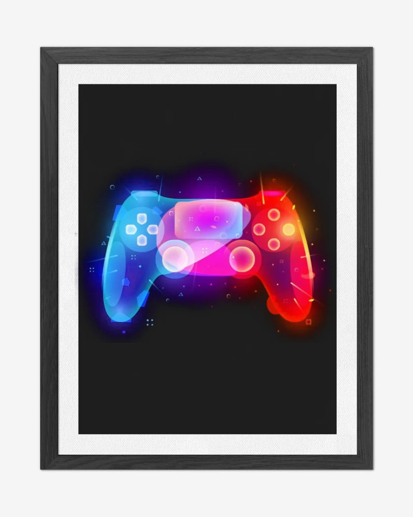 Cuadro decorativo Negro de Joystick ps4