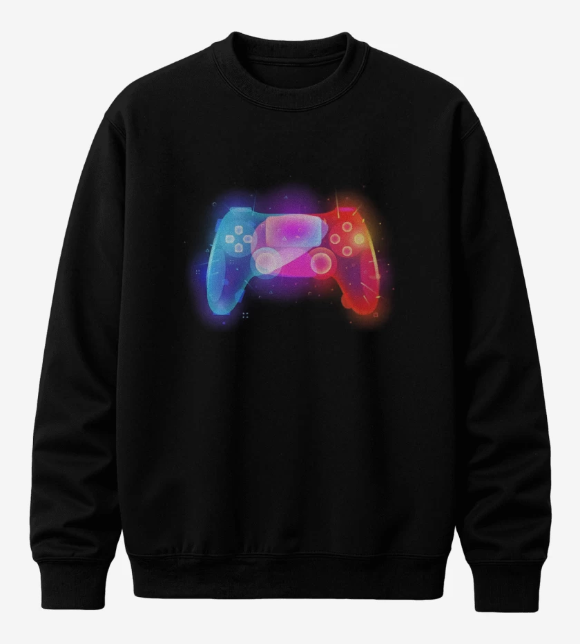 Poleron polo Negro de Joystick ps4