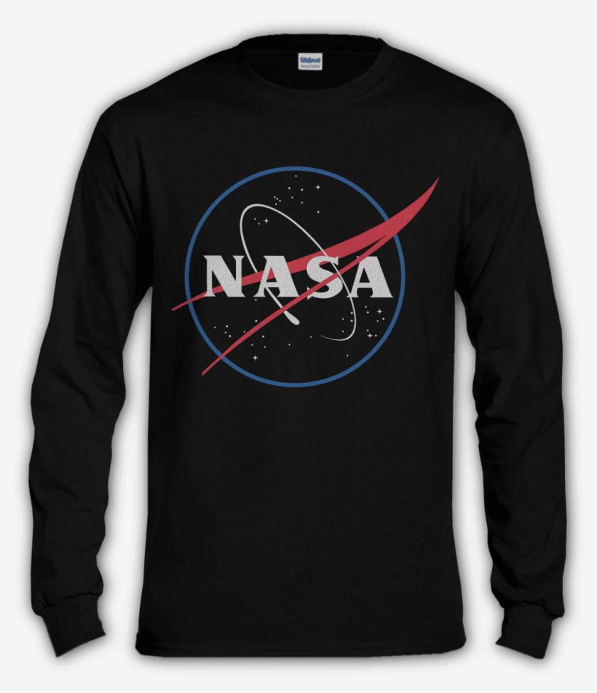 Polera manga larga Negro de Nasa 3