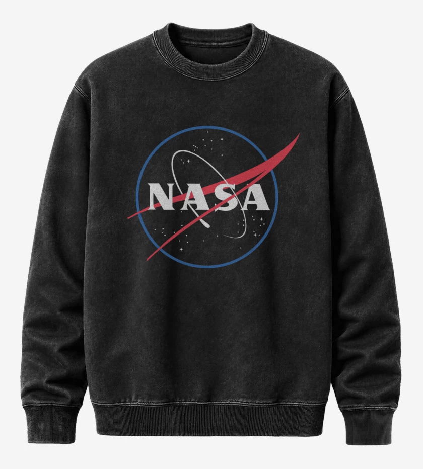 Poleron Polo Acid Wash Negro de Nasa 3