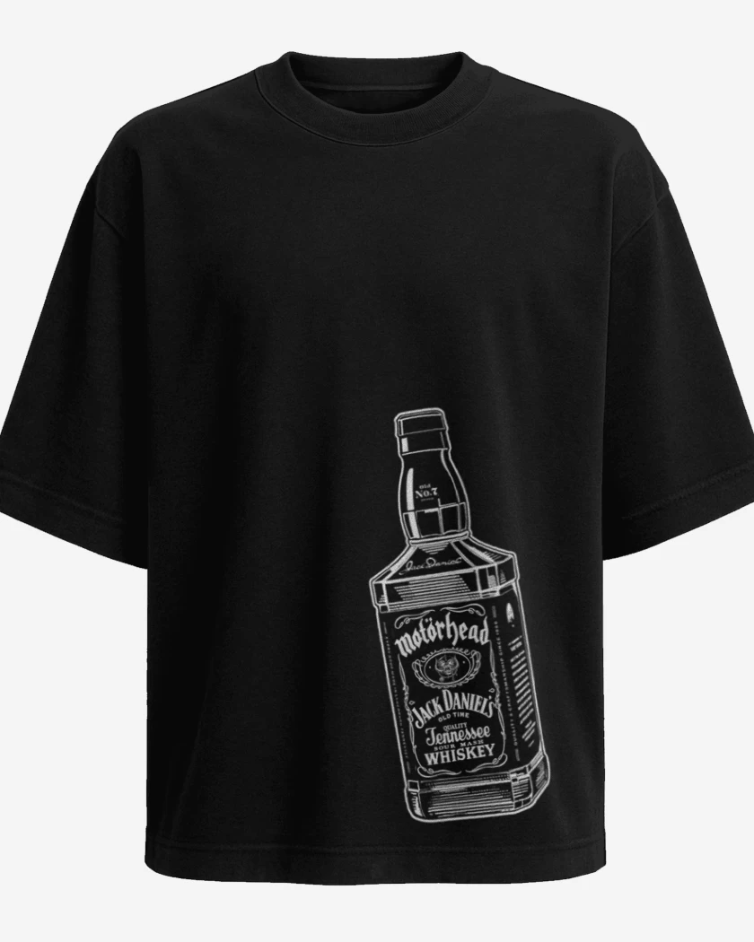 Polera Oversize Jack Daniels Motorhead