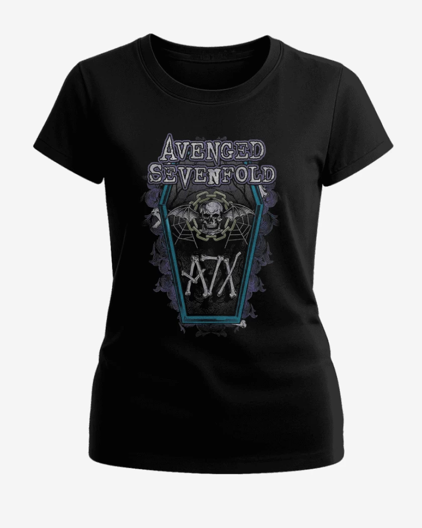 Polera de Mujer Negro de A7X