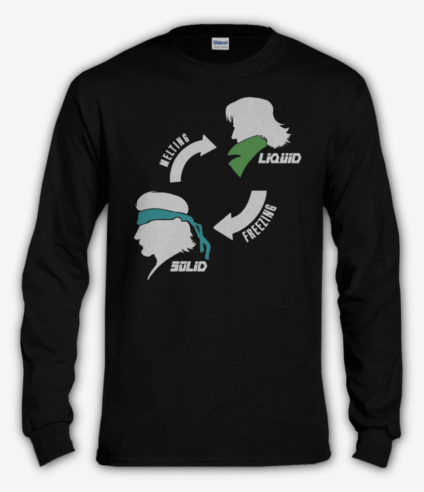 Polera manga larga Negro de Melting Freezing