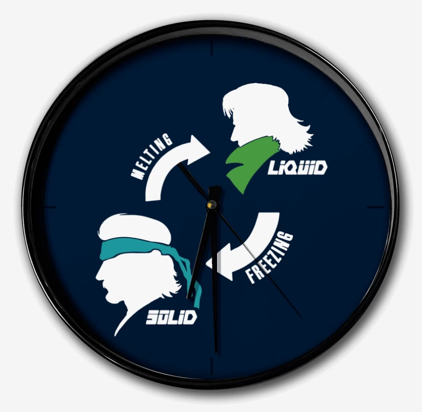 Reloj Azul Marino de Melting Freezing