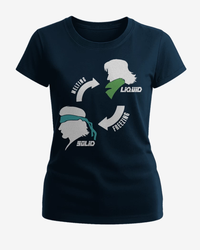 Polera de Mujer Azul Marino de Melting Freezing