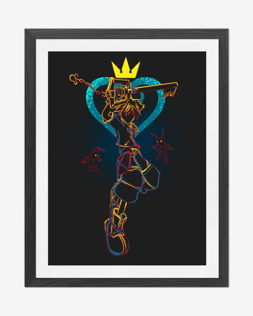 Cuadro decorativo Negro de Kingdom hearts 6