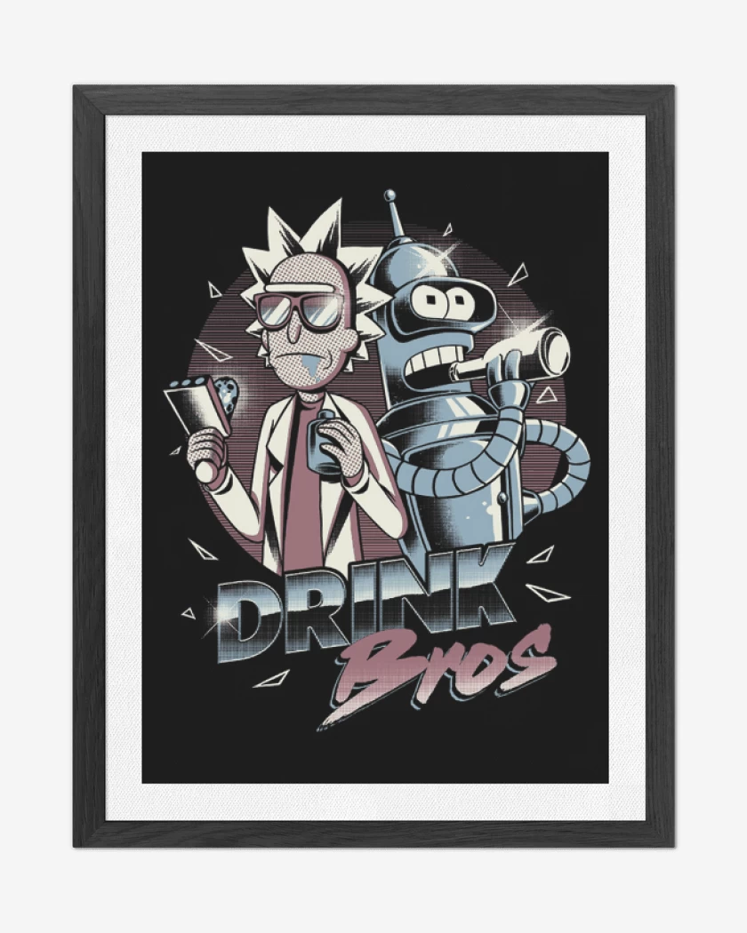 Cuadro decorativo Rick and bender