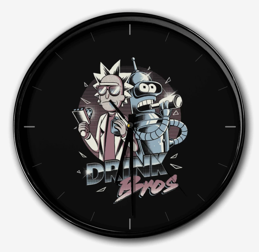 Reloj Negro de Rick and bender