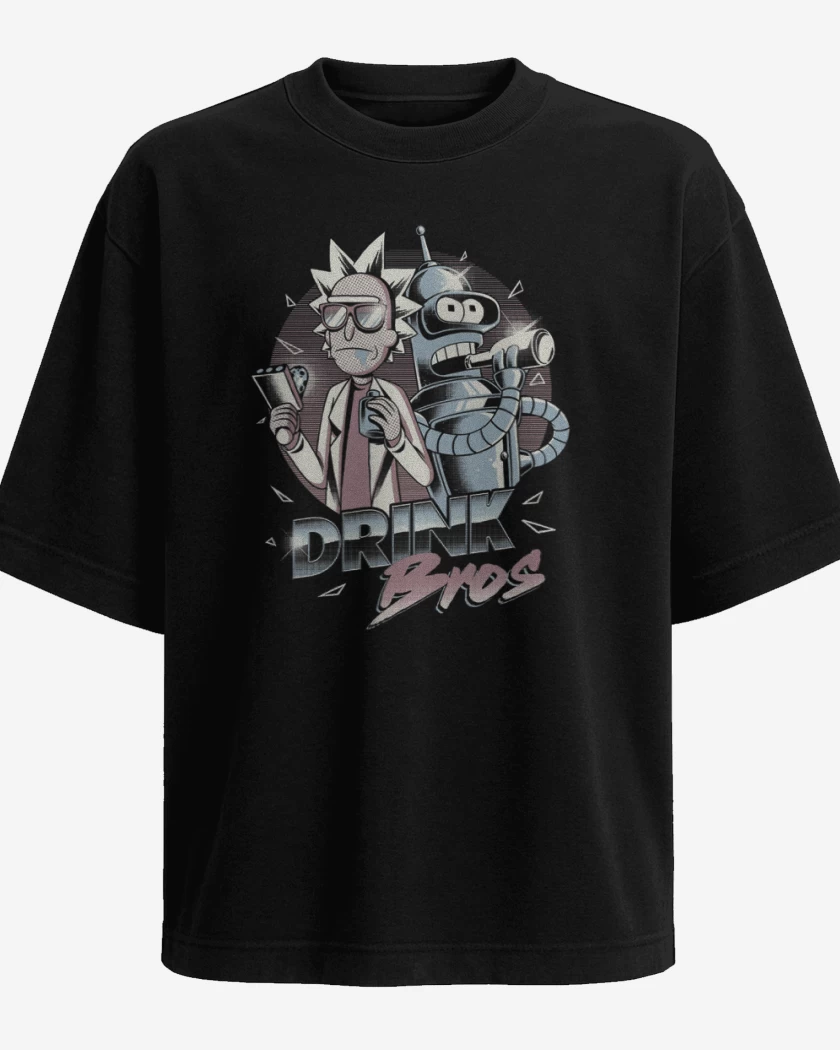 Polera Oversize Rick and bender