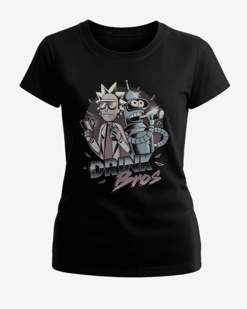 Polera de Mujer Negro de Rick and bender