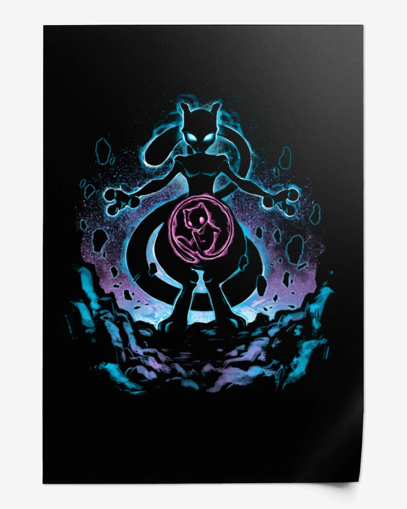 Print Negro de Mewtwo 4