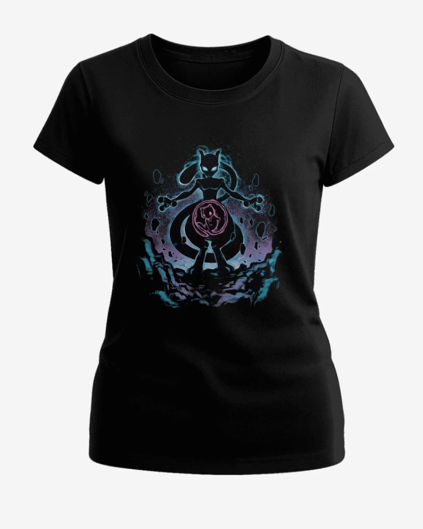 Polera de Mujer Negro de Mewtwo 4