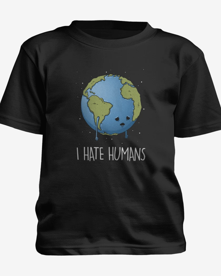 Polera de niño Blanco de I hate humans
